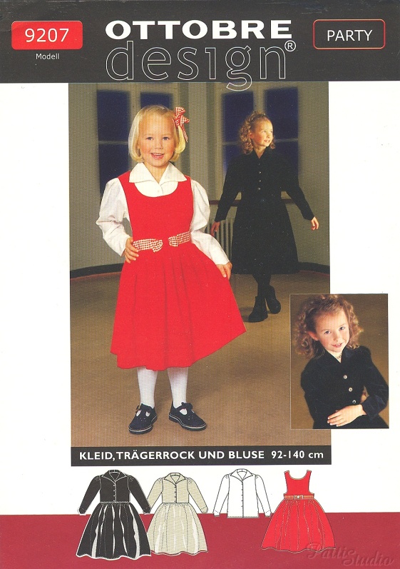 Střih Ottobre - šaty, šatová sukně, halenka