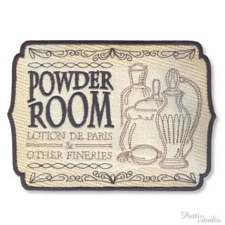 Vintage aplikace POWDER ROOM