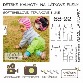 Dětské kalhoty na látkové pleny POSLEDNÍ KUSY