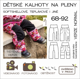 Dětské kalhoty na normální pleny  POSLEDNÍ KUSY