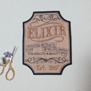 Vintage aplikace ELIXIR  JEDINÝ KUS